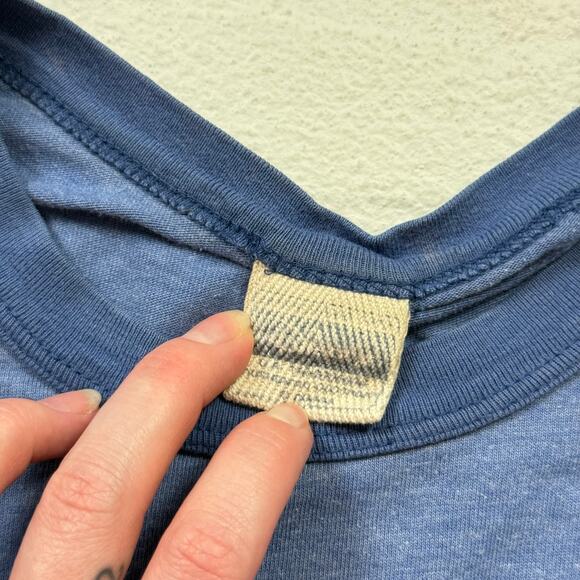 Reworked Y2K Disney Eeyore Baby Tee Blue Crop Top, Size XS/S - Picture 4 of 5